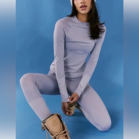 Free People Peacock Lite Blue Leggings - Picture 1 of 11